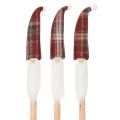 Floristik24 Weihnachtswichtel Deko-Stecker 58 cm mit Filzmütze Rot-Weiß 6 Stück Innenbereich