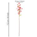 Künstlicher Blütenzweig Oncidium Orchidee 112cm Pink 3er Set | Floristik24.at