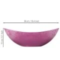 Schale aus Plastik in Pink 39cm x 13cm H13cm für Dekoration | Floristik24.at