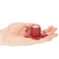 Sternförmige Kerzenhalter aus roter Keramik für Stabkerzen, 8 cm, 2 Stück | Floristik24.at