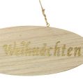 Floristik24 Schild „Frohe Weihnachten“ 30cm x 11cm 3St