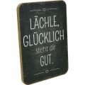 Floristik24 Aufsteller Holzschild mit Spruch Dekoschilder 20cm×15cm 2St