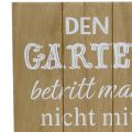 Floristik24 Holzschild zum Aufhängen „Garten“ 20cm x 30cm 2St