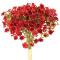 Floristik24 Künstliches Schleierkraut rot Bouquet 30cm 10 Stück
