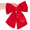 Schmuckschleifen Rot Stoff 28cm 3er-Set Weihnachten Innenbereich | Floristik24.at
