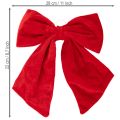 Schmuckschleifen Rot Stoff 28cm 3er-Set Weihnachten Innenbereich | Floristik24.at