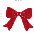 Dekoschleifen aus Holz Rot Weiß Bordeaux 5 cm 48 Stück | Floristik24.at