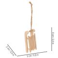 Deko-Schlitten aus Holz zum Aufhängen 6 cm 6er Set | Floristik24.at