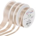 Taftband Beige 50 m Verschiedene Breiten | Floristik24.at