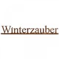Floristik24 Schriftzug „Winterzauber“, Adventsdeko, Weihnachten, Metalldeko Rost-Look L63,5cm H10cm