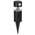 Floristik24 Solarleuchte Gartenlampe LED mit Bewegungsmelder 34 cm Schwarz
