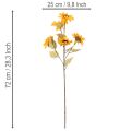 Künstliche Sonnenblume 72cm Gelb 2er-Set für Wohn- und Tischdekoration | Floristik24.at