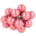 Weihnachtskugeln am Draht Glas glänzend 20 mm Rot Rosa 140 Stück | Floristik24.at