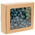 Mini Weihnachtskugeln aus Glas 20 mm Opalblau matt und glänzend 140 Stück | Floristik24.at