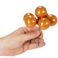 Mini-Weihnachtskugeln am Draht aus Glas 40mm bunt 32 Stück | Floristik24.at