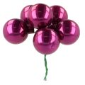 Mini-Weihnachtskugeln am Draht aus Glas 40mm bunt 32 Stück | Floristik24.at