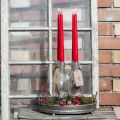 Spitzkerzen aus Wachs 250mm Rubinrot 12 Stück | Floristik24.at