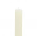 Stabkerzen durchgefärbt Creme 34mm x 240mm 4 St | Floristik24.at