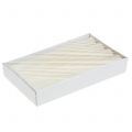 Stabkerzen durchgefärbt Creme 34mm x 240mm 4 St | Floristik24.at