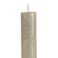 Stabkerzen durchgefärbt Champagner 34mm x 240mm 4 St | Floristik24.at