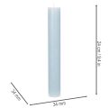 Stabkerzen aus Wachs hellblau 34x240mm für Tischdekoration 4er-Set | Floristik24.at