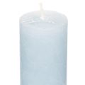 Stabkerzen aus Wachs hellblau 34x240mm für Tischdekoration 4er-Set | Floristik24.at