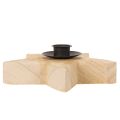 Holzstern-Kerzenhalter aus