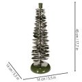 Kerzenständer Metall Tannenbaum-Optik Grün 45cm | Floristik24.at