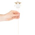 Dekostecker Schutzengel aus Holz 31cm 12 Stk vierfarbig | Floristik24.at