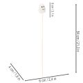Geisterfiguren auf Holzstab 54 cm weiß-orange 8 Stück für Halloween-Dekoration | Floristik24.at