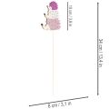Deko-Stecker Igel-Familie aus Holz, Herbstdeko, 34 cm, 12 Stück | Floristik24.at