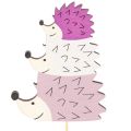 Deko-Stecker Igel-Familie aus