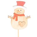 Holzstecker Schneemann 31cm,