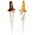Floristik24 Deko Gartenfigur Zwerg aus Keramik 16cm 2er-Set für Pflanzkübel