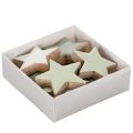 Holzstern-Set 9-teilig in