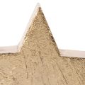 Deko-Sterne aus Holz Gold