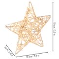 Deko Stern Set aus Draht Gold 7 cm und 10 cm 12 Stück Innenbereich | Floristik24.at