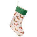 Floristik24 Weihnachtssocke mit Dackel-Motiv 50 cm aus Stoff
