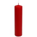 Floristik24 Stumpenkerzen Rot Adventskerzen Kerzen Rot 200/50mm 24St