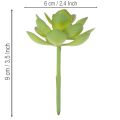 Künstliche Sukkulente grün, Kunststoff, 9 cm Höhe | Floristik24.at