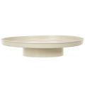 Dekotablett Metall 30 cm Beige