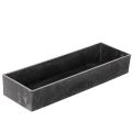 Floristik24 Rechteckige Dekoschale mit Griffen 32cm Anthrazit Kunststoff