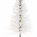 Floristik24 Deko-Tannenbaum Weiß Glitzer 8cm 24St