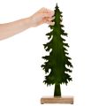 Deko-Tannenbaum aus Metall auf Holzfuß 46 cm grün | Floristik24.at