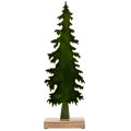 Deko-Tannenbaum aus Metall auf Holzfuß 46 cm grün | Floristik24.at