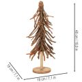 Tannenbaum aus Weidenzweigen auf Holzsockel 48 cm natur | Floristik24.at