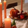 Miniatur Tannenbaum 12cm grün rot orange 6 Stück Holzsockel für Tischdeko | Floristik24.at