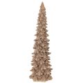 Floristik24 Deko-Tannenbaum beflockt Kunststoff 34cm Braun Innenbereich