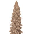Deko-Tannenbaum beflockt Kunststoff 34cm Braun Innenbereich | Floristik24.at