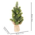 Künstlicher Mini-Weihnachtsbaum mit Jutesack, 38 cm, Grün | Floristik24.at